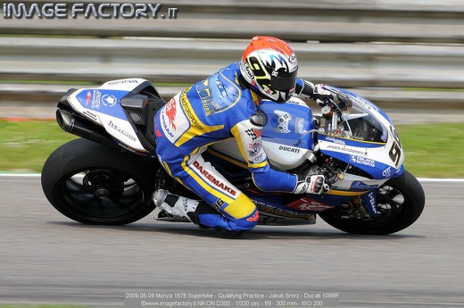 2009-05-09 Monza 1676 Superbike - Qualifyng Practice - Jakub Smrz - Ducati 1098R